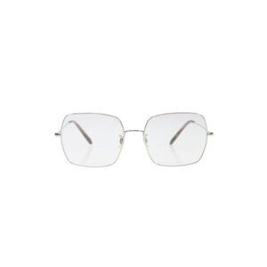Kate Young Women's Clear Len Silver Frame Sunglasses